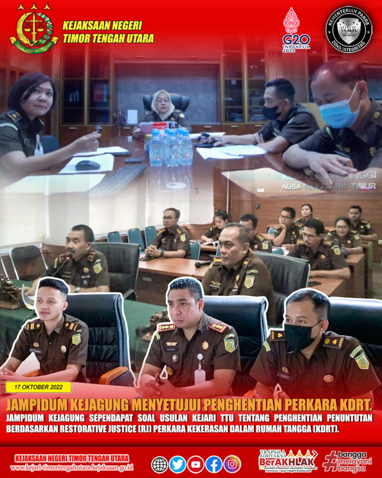 Jampidum Kejagung Menyetujui Penghentian Perkara
