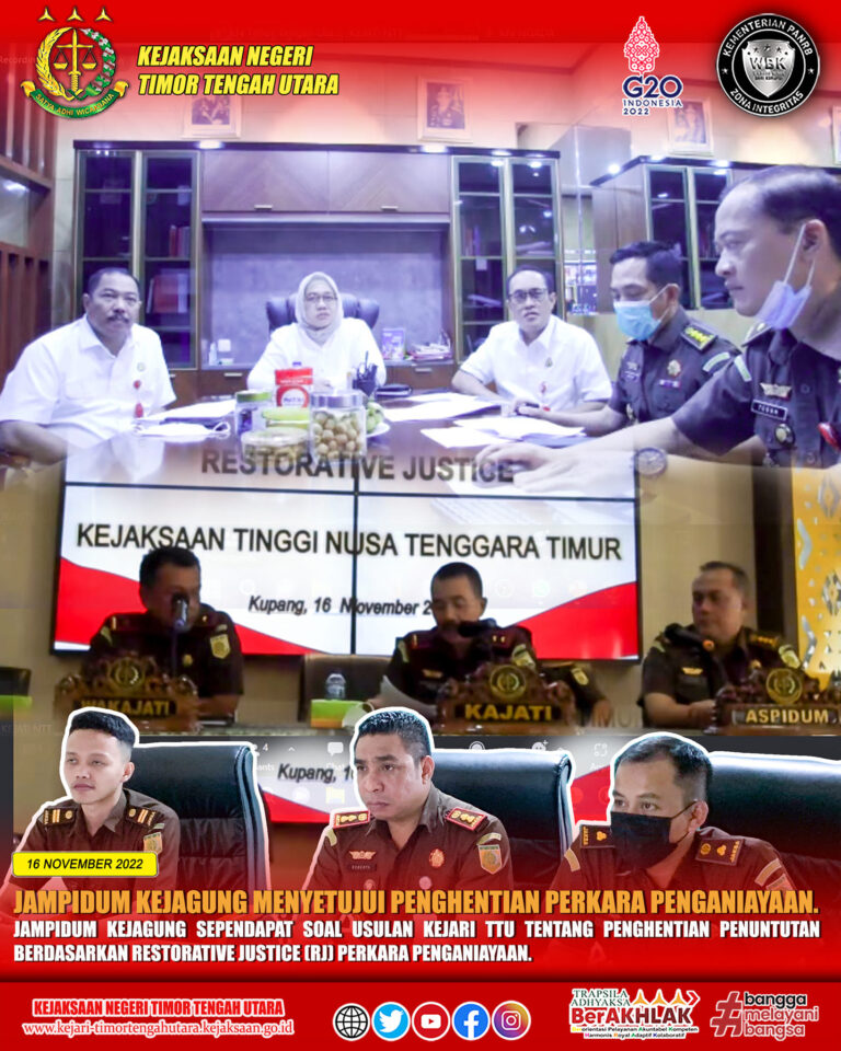 Jampidum Kejagung Menyetujui Penghentian Perkara