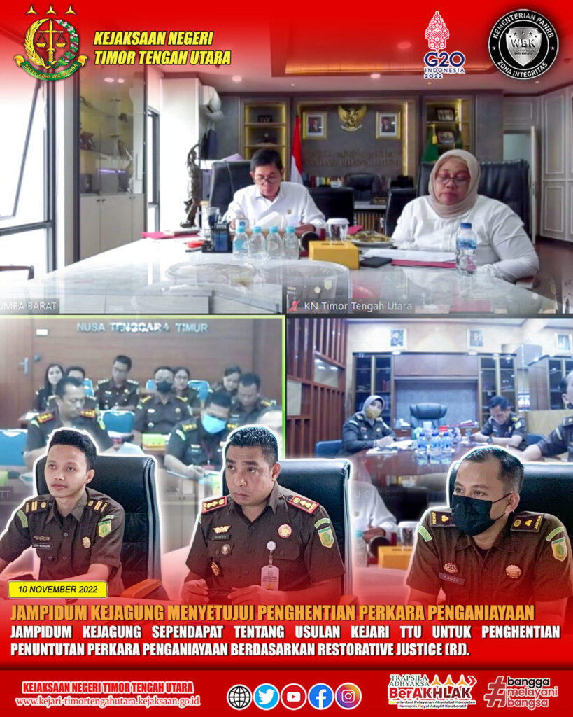 Jampidum Kejagung Menyetujui Penghentian Perkara