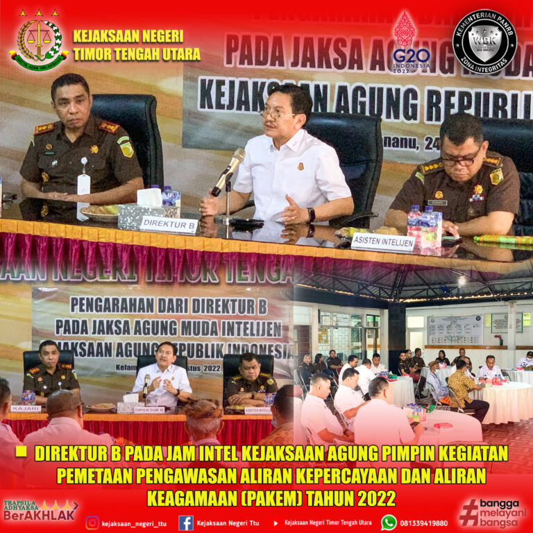 Pemetaan Pengawasan Aliran Kepercayaan dan Aliran Keagamaan (Pakem)