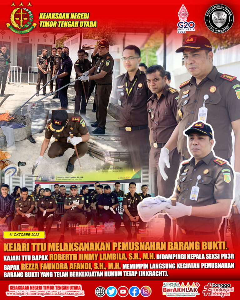 Pemusnahan Barang Bukti