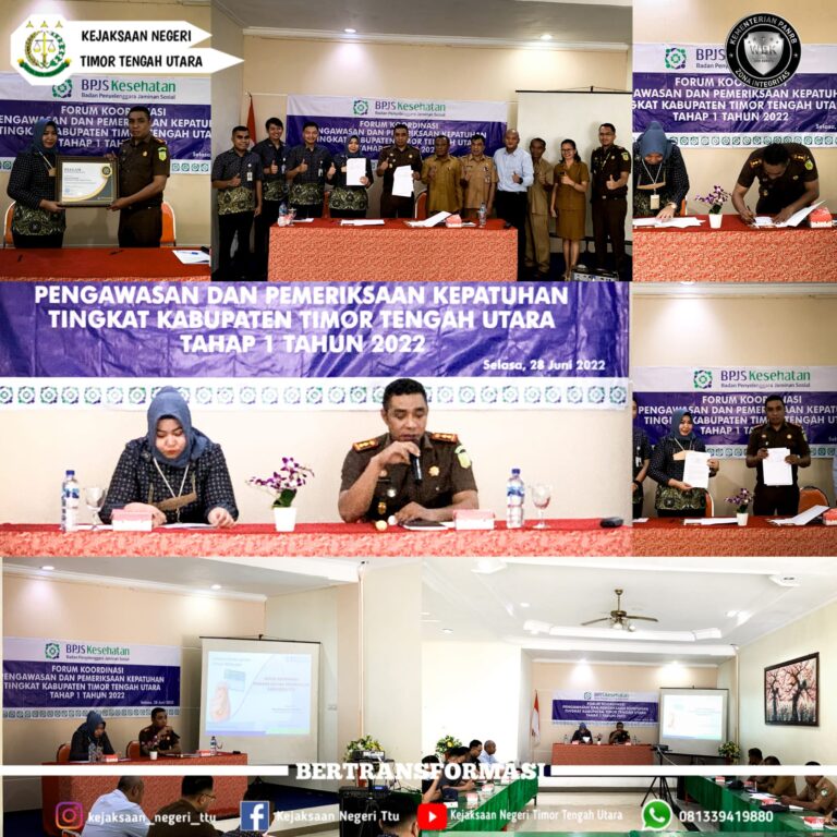 Koordinasi Tahap I Pengawasan dan Pemeriksaan Kepatuhan