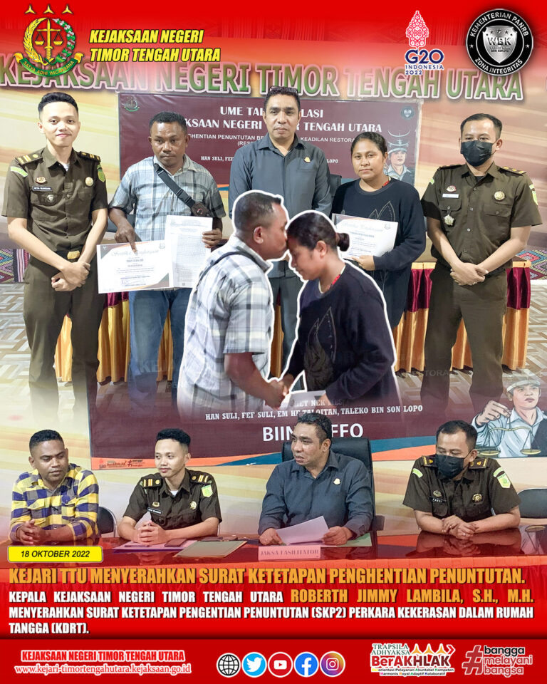 Penyerahan Surat Ketetapan Penghentian Penuntutan (SKP2)