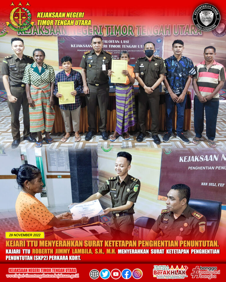 Penyerahan Surat Ketetapan Penghentian Penuntutan (SKP2)