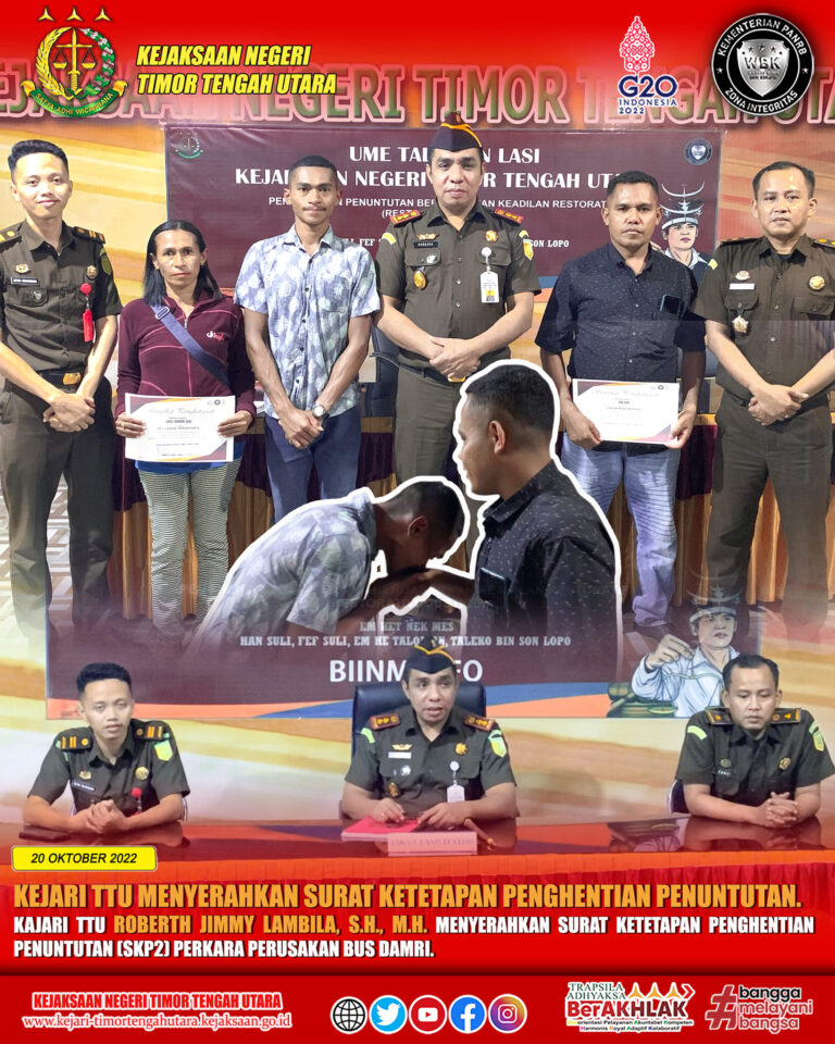 Penyerahan Surat Ketetapan Penghentian Penuntutan (SKP2)