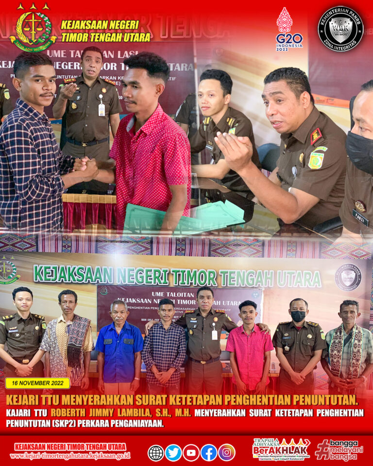 Penyerahan Surat Ketetapan Penghentian Penuntutan (SKP2)