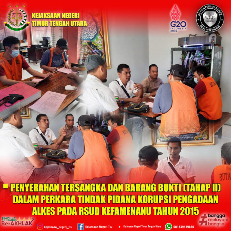 Penyerahan Tersangka dan Barang Bukti
