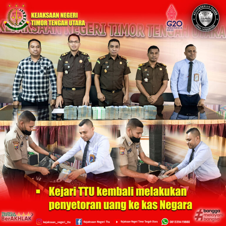 Penyetoran Uang ke Kas Negara
