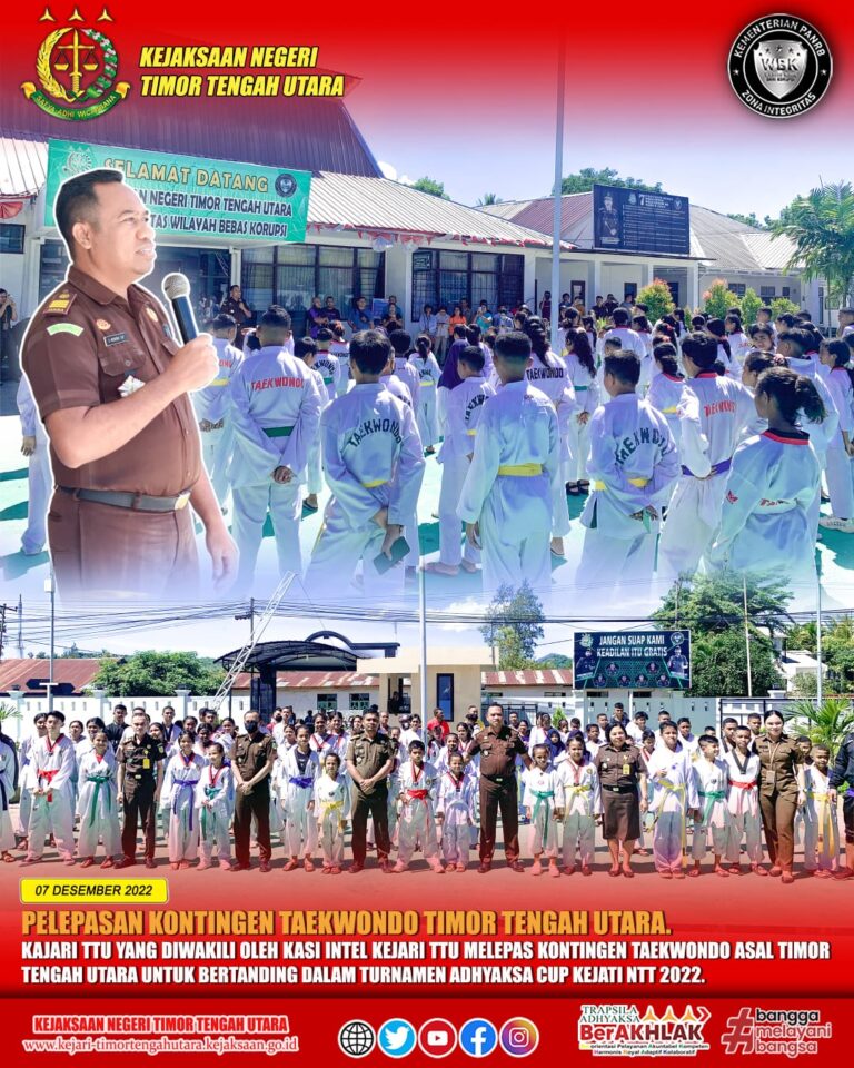 Pelepasan Kontingen Taekwondo Timor Tengah Utara