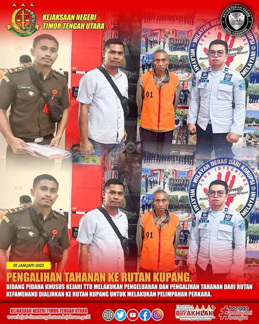 Pengalihan Tahanan Ke Rutan Kupang