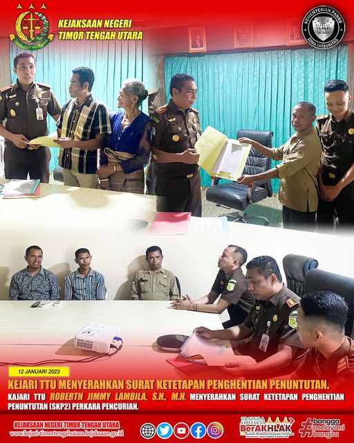 Penyerahan Surat Ketetapan Penghentian Penuntutan (SKP2)