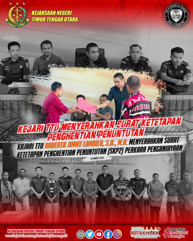 Penyerahan Surat Ketetapan Penghentian Penuntutan (SKP2)