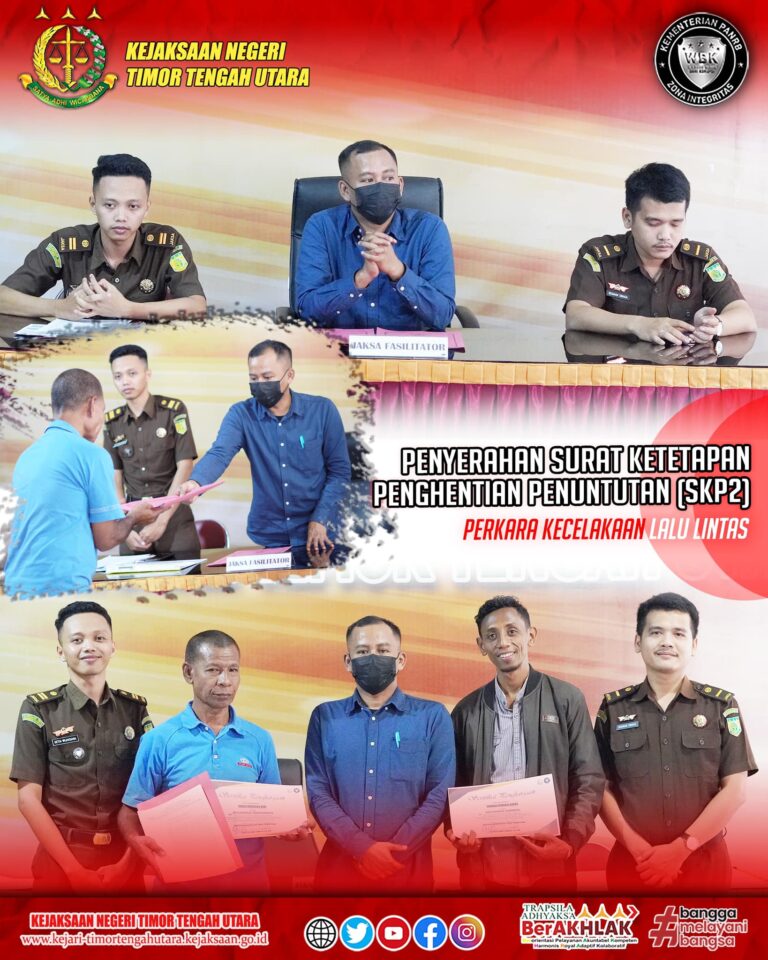 Penyerahan Surat Ketetapan Penghentian Penuntutan (SKP2)