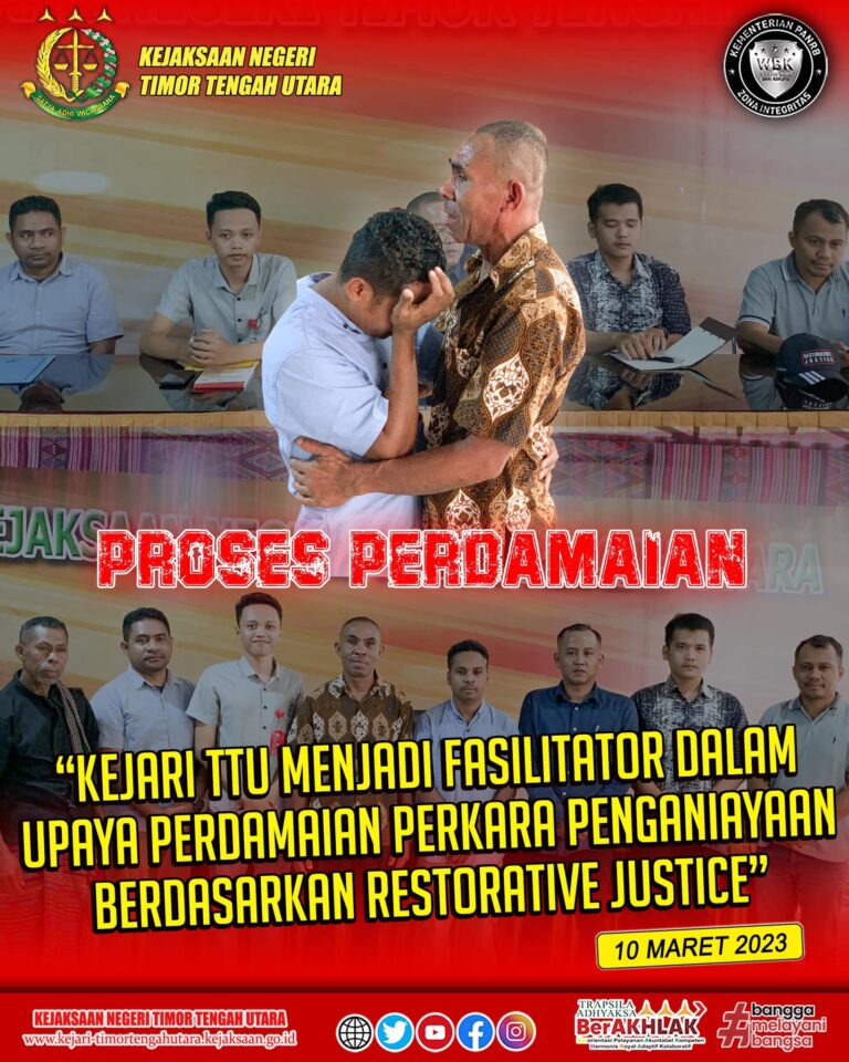Upaya Perdamaian Berdasarkan Restorative Justice (RJ)