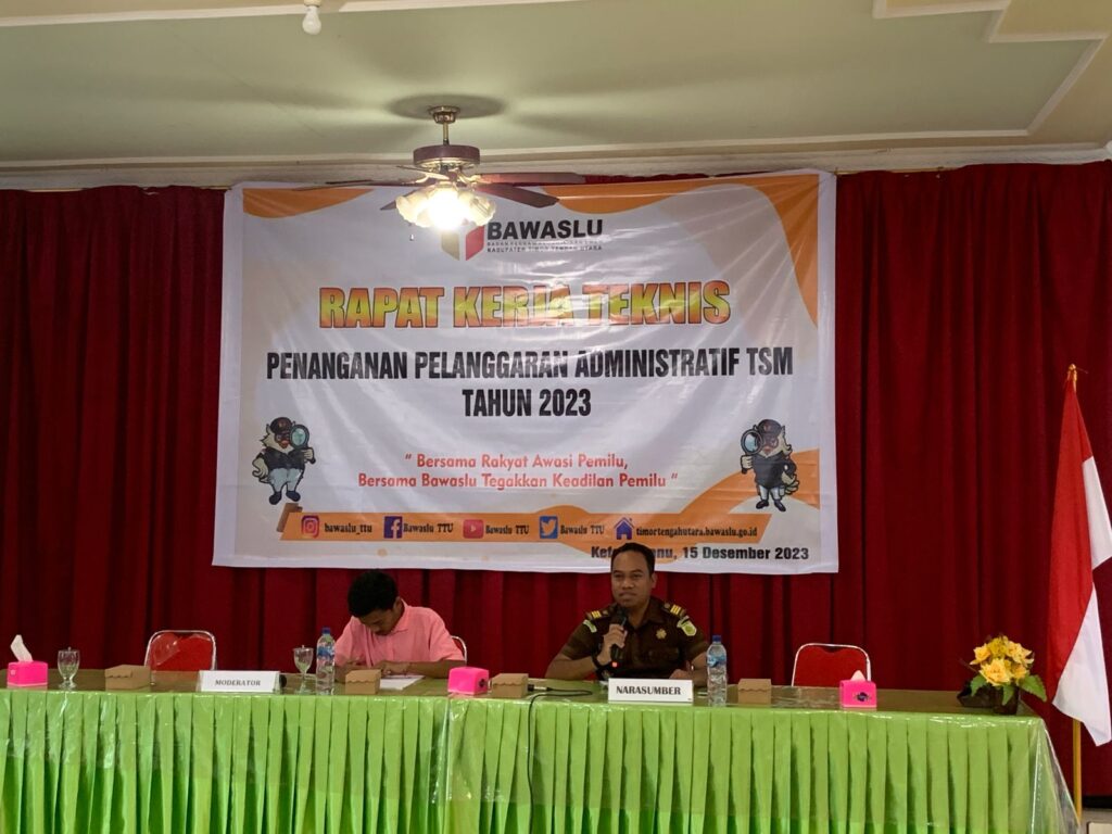 Narasumber Pada Rakernis Penanganan Pelanggaran Administrasi Terstruktur, Sistematis dan Masif