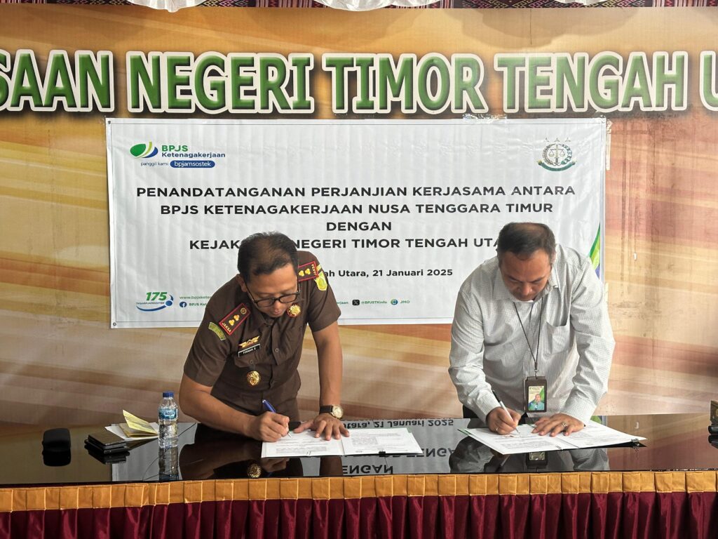 Penandatanganan Perjanjian Kerjasama Antara BPJS Ketenagakerjaan NTT dengan Kejaksaan Negeri TTU