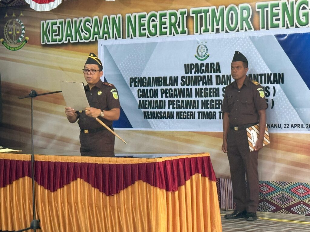 Upacara Pengambilan Sumpah dan Pelantikan Pegawai Negeri Sipil pada Kejaksaan Negeri Timor Tengah Utara