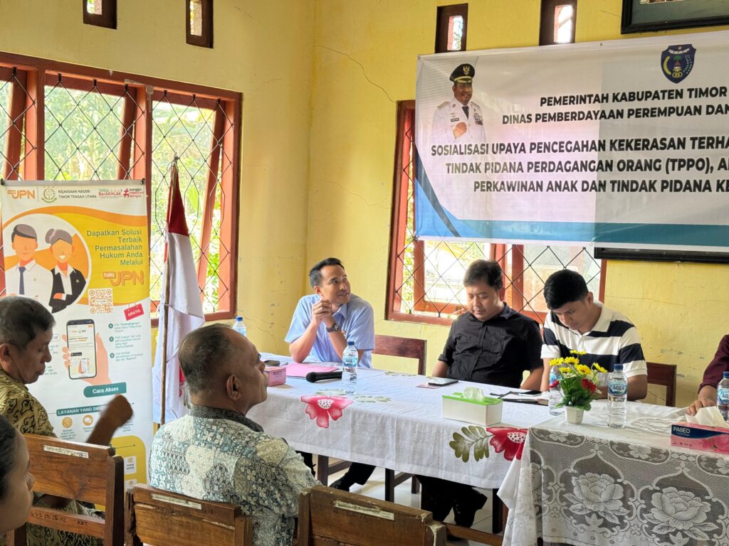 Sosialisasi Penerangan Hukum Upaya Pencegahan Kekerasan Terhadap Perempuan dan Anak (KTPA), Tindak Pidana Perdagangan Orang(TPPO), Anak Berhadapan Hukum (ABH), Perkawinan Anak, Tindak Pidana Kekerasan Seksual (TPKS) dan Pengenalan Aplikasi Pelayanan Hukum Halo JPN